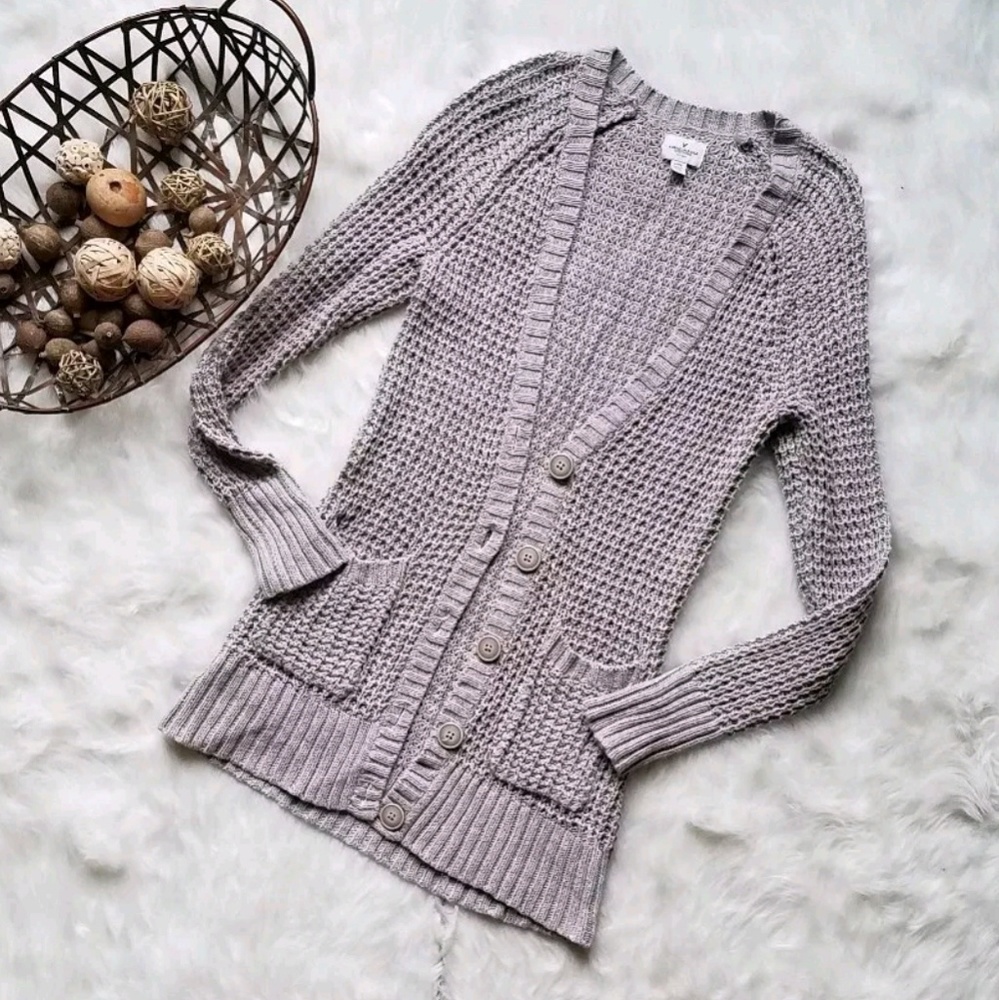 American Eagle open knit cardigan sweater